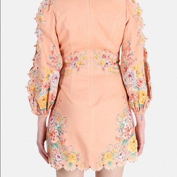 Zimmerman Zinnia Scallop Mini Dress - Picture 8 of 10